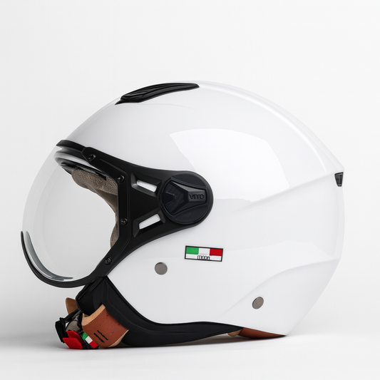 Casco Jet Vito Helmets MODA Shiny White