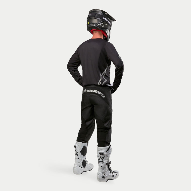 Completo Motocross Alpinestars Fluid Graphite Black Silver (Magl. M Pant. 32)