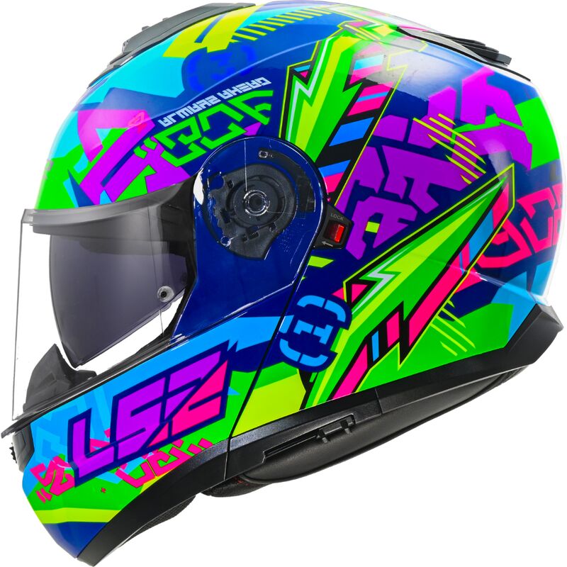 Casco Modulare LS2 FF908 Strobe II Svent Gloss Blue Green