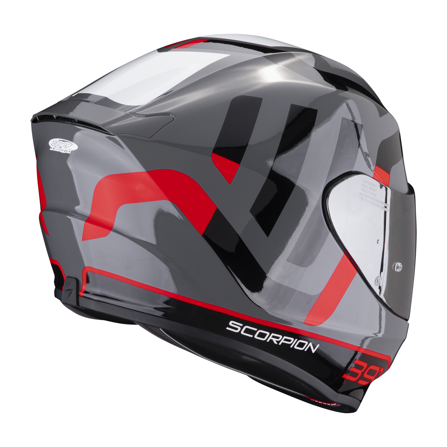 Casco Integrale Scorpion EXO-391 AROK 139-417-313 Grey-Red-Black
