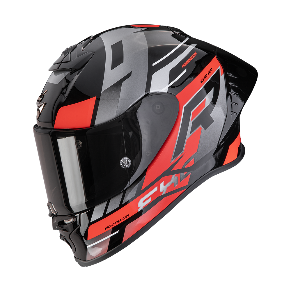 Casco Integrale Scorpion EXO-R1 EVO II AIR ADRENALINE Black Red Silver