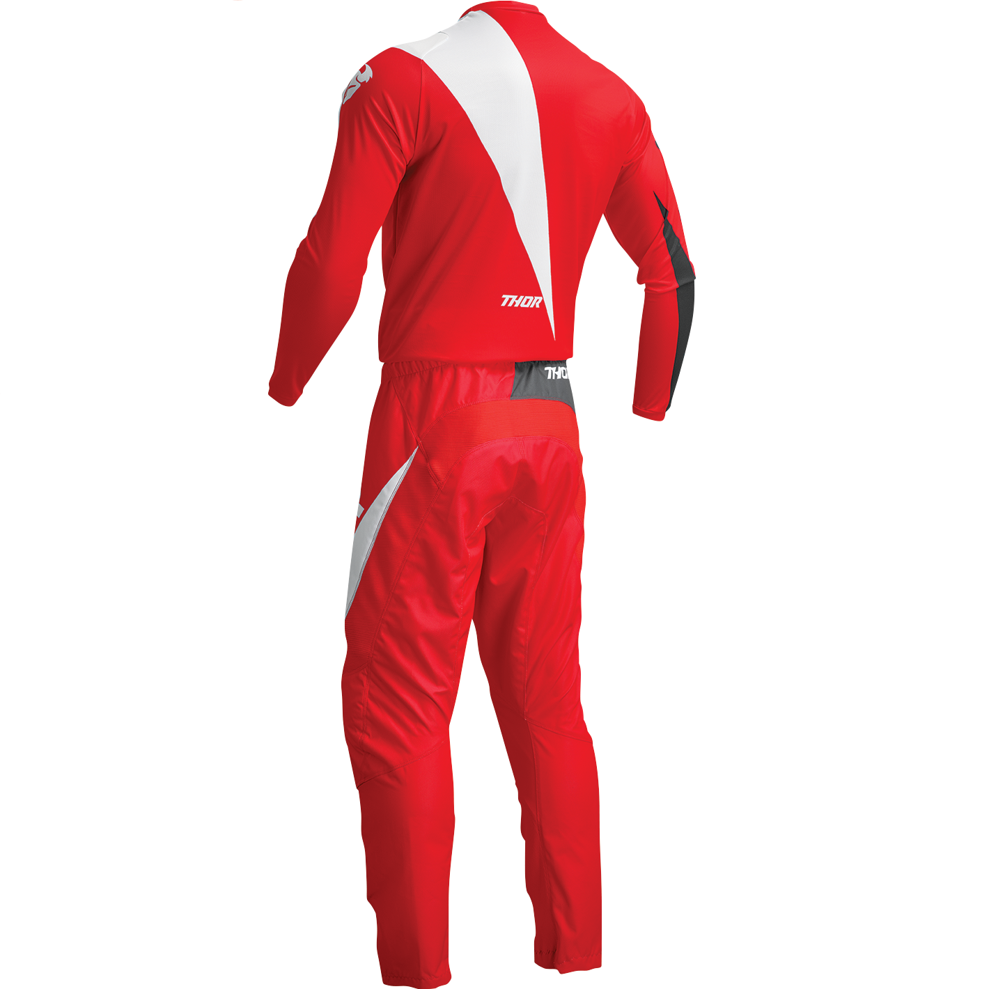 Completo Motocross Thor Sector Edge Red/White (Magl. L Pant. 34)