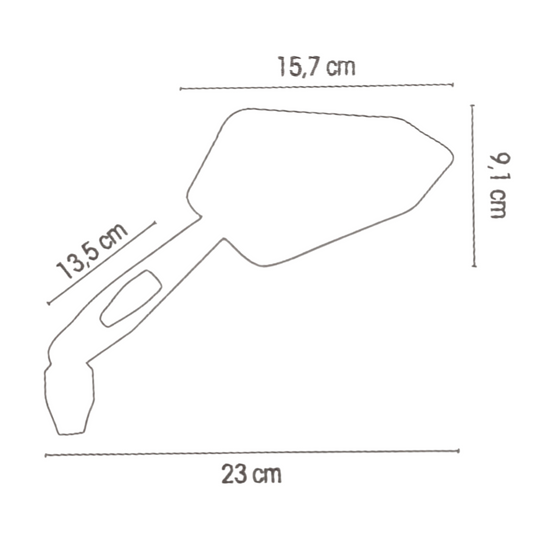 Specchietti Retrovisori Omologati CHAFT FINE (Coppia) IN1043