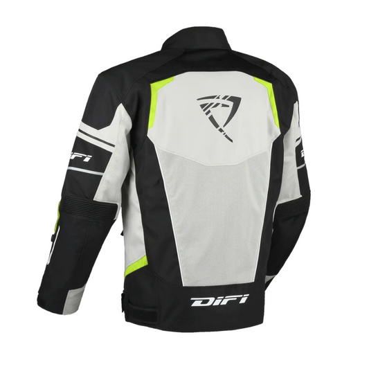 Giacca Da Moto Estiva Difi Estoril Air Grey Black Yellow