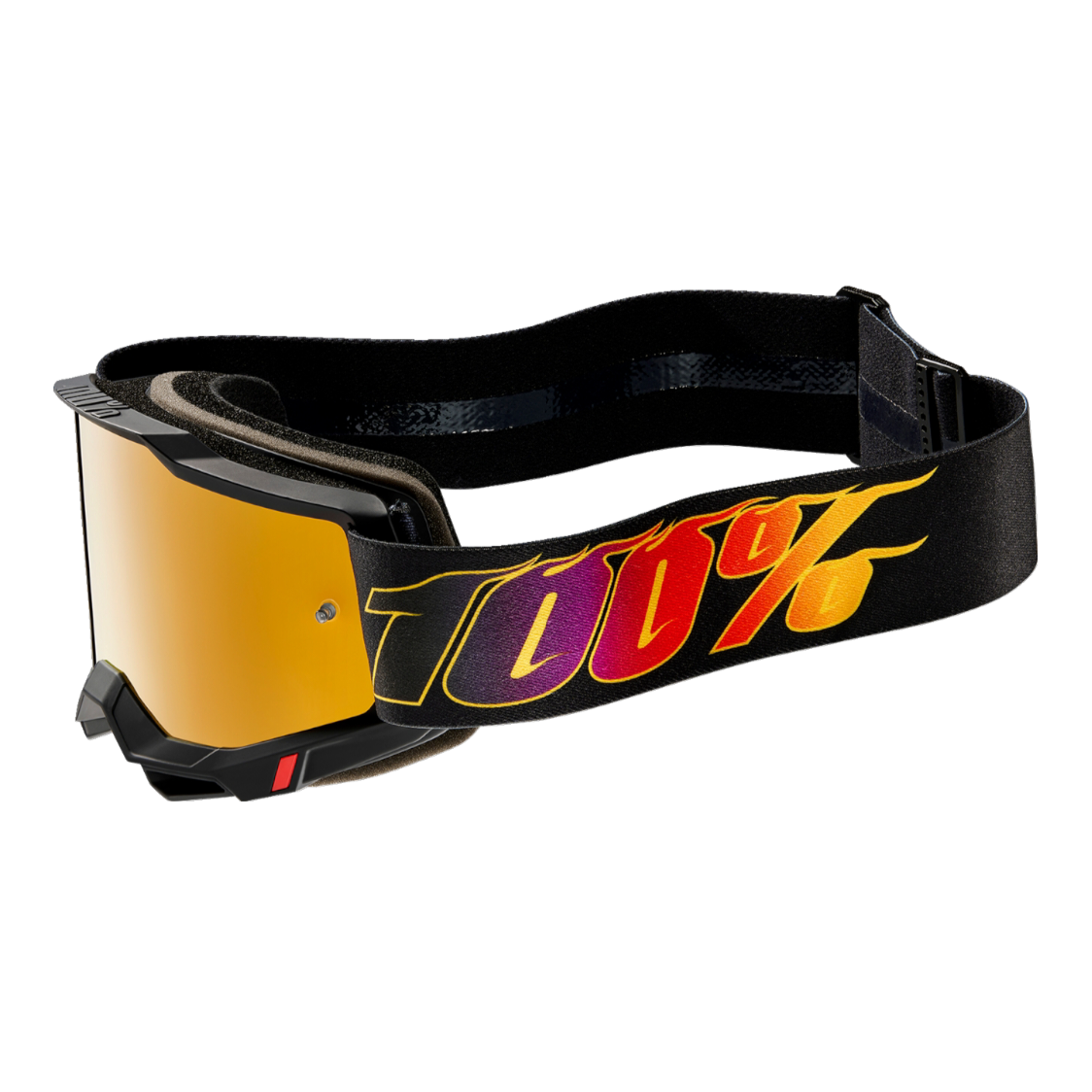 Maschera Motocross 100% Accuri 2 El Diablo Lente Oro