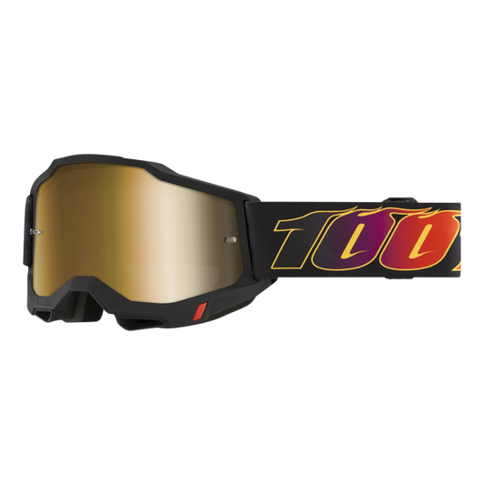 Maschera Motocross 100% Accuri 2 El Diablo Lente Oro
