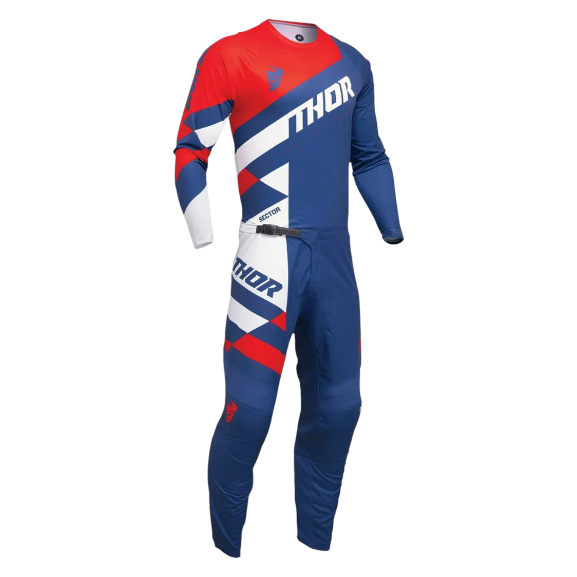Completo Motocross Bimbo Sector Checker Blue / Red
