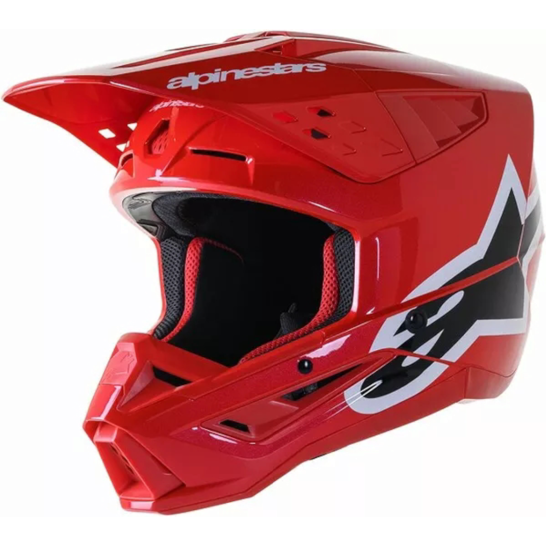 Casco Motocross Alpinestars SuperTech M5 Bright Red Glossy