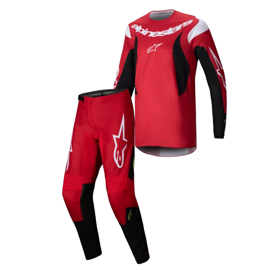 Completo Motocross Alpinestars Fluid Haul Bright Red Black (Magl. M Pant. 32)