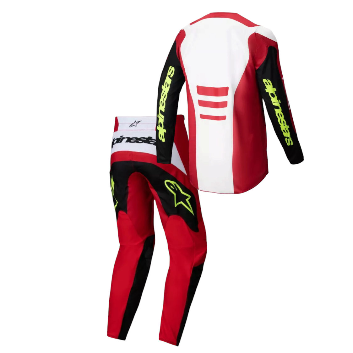 Completo Motocross Alpinestars Fluid Haul Bright Red Black (Magl. M Pant. 32)