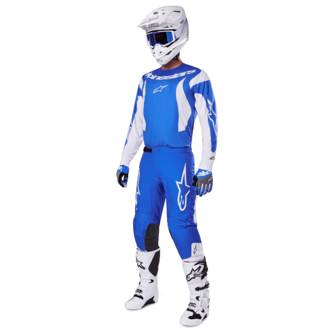 Completo Motocross Alpinestars Fluid Haul Blue White (Magl. L Pant. 34)