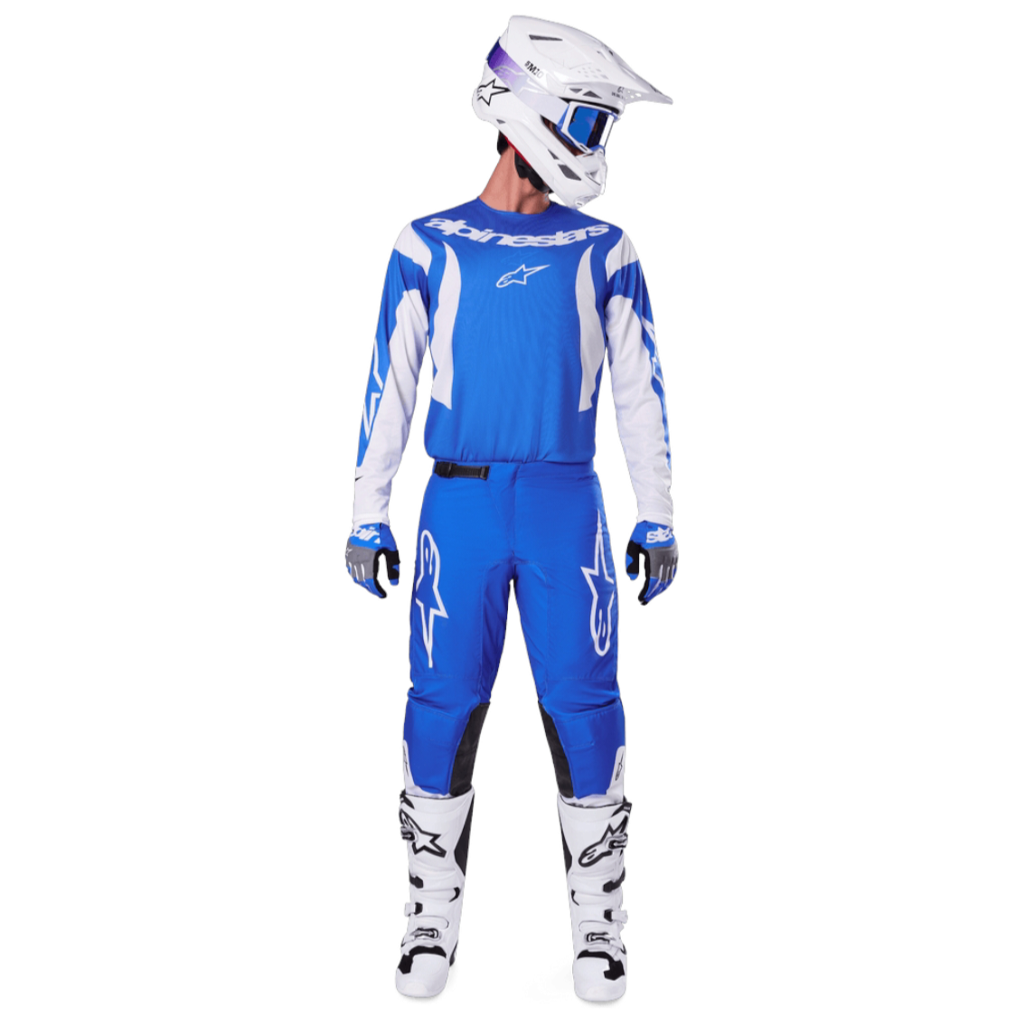 Completo Motocross Alpinestars Fluid Haul Blue White (Magl. L Pant. 34)