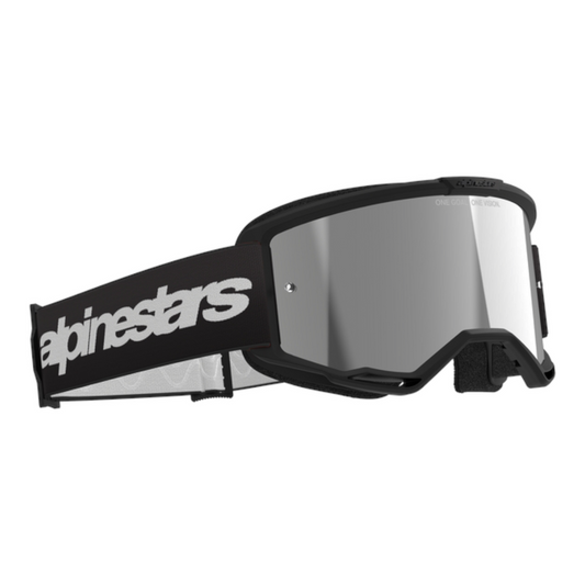 Maschera Motocross Alpinestars Vision 3 Wordmark Goggle Black Mirror Silver