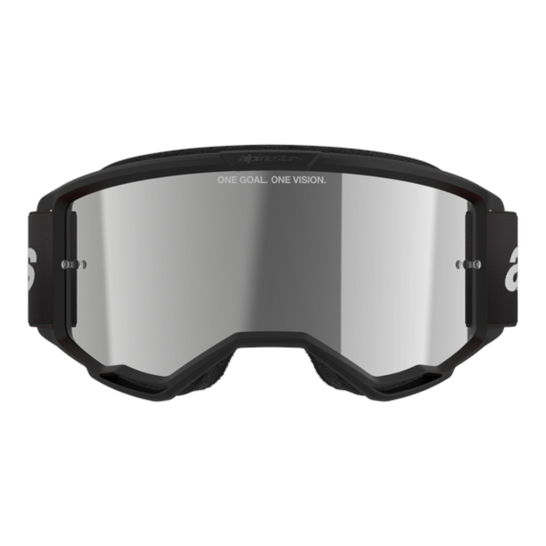 Maschera Motocross Alpinestars Vision 3 Wordmark Goggle Black Mirror Silver