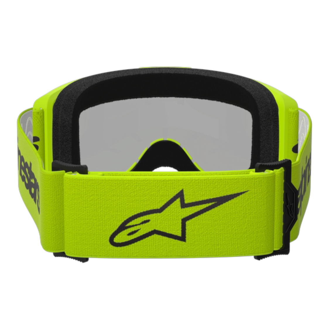 Maschera Motocross Alpinestars Vision 3 Wordmark Goggle Yellow Fluo Mirror Silver