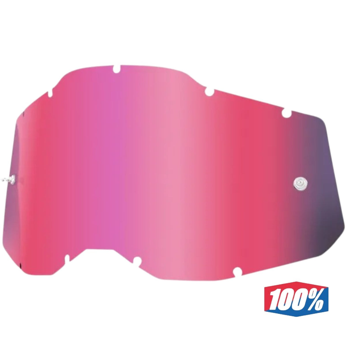 Lente Di Ricambio Maschera 100% Per Racecraft 2 /Accuri 2 /Strata 2 Specchiata Pink