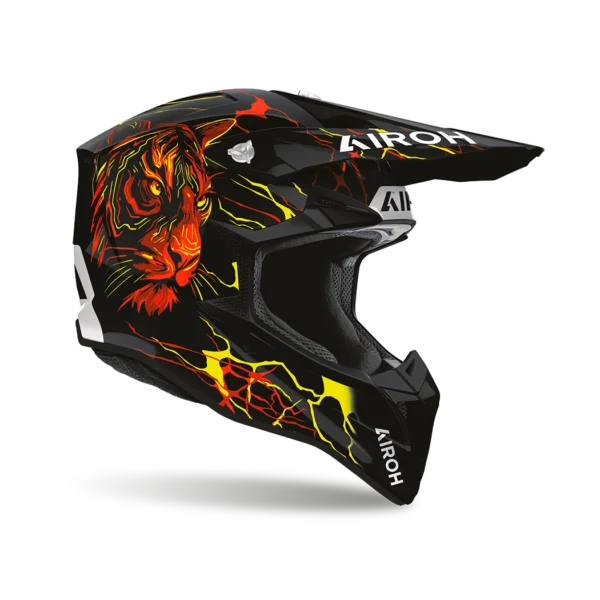 Casco Motocross Enduro Airoh Wraaap Tyger Gloss