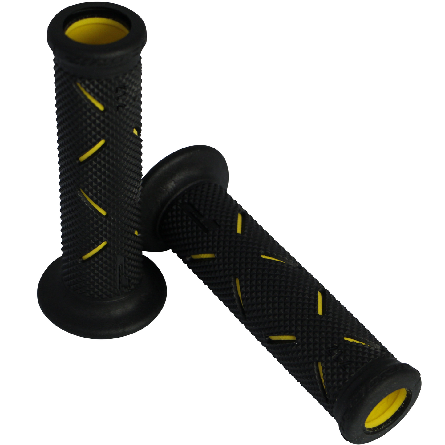 Manopole Progrip 717 Soft Touch Superbike Giallo Nero