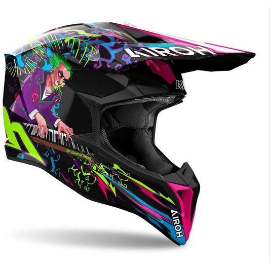 Casco Motocross Airoh Wraaap Music Gloss