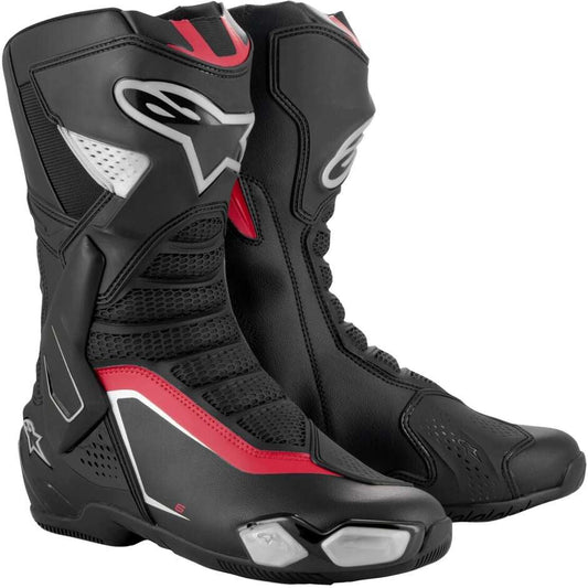 Stivali Da Moto Alpinestars SMX-6 V3 Nero Argento Rosso