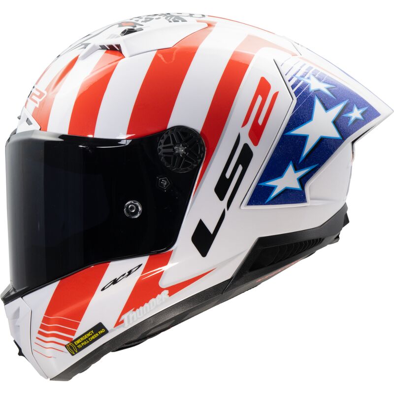 Casco Integrale LS2 THUNDER GP AERO FF805 Replica Baz Gloss