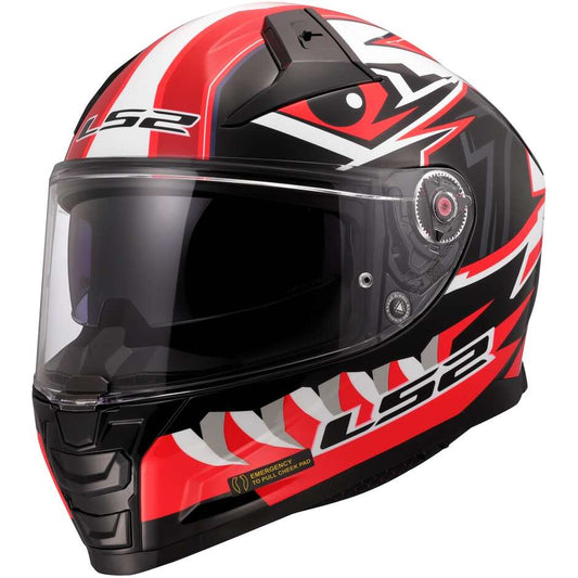 Casco Integrale Ls2 VECTOR 2 FF811 BUNTRI Gloss Black Red
