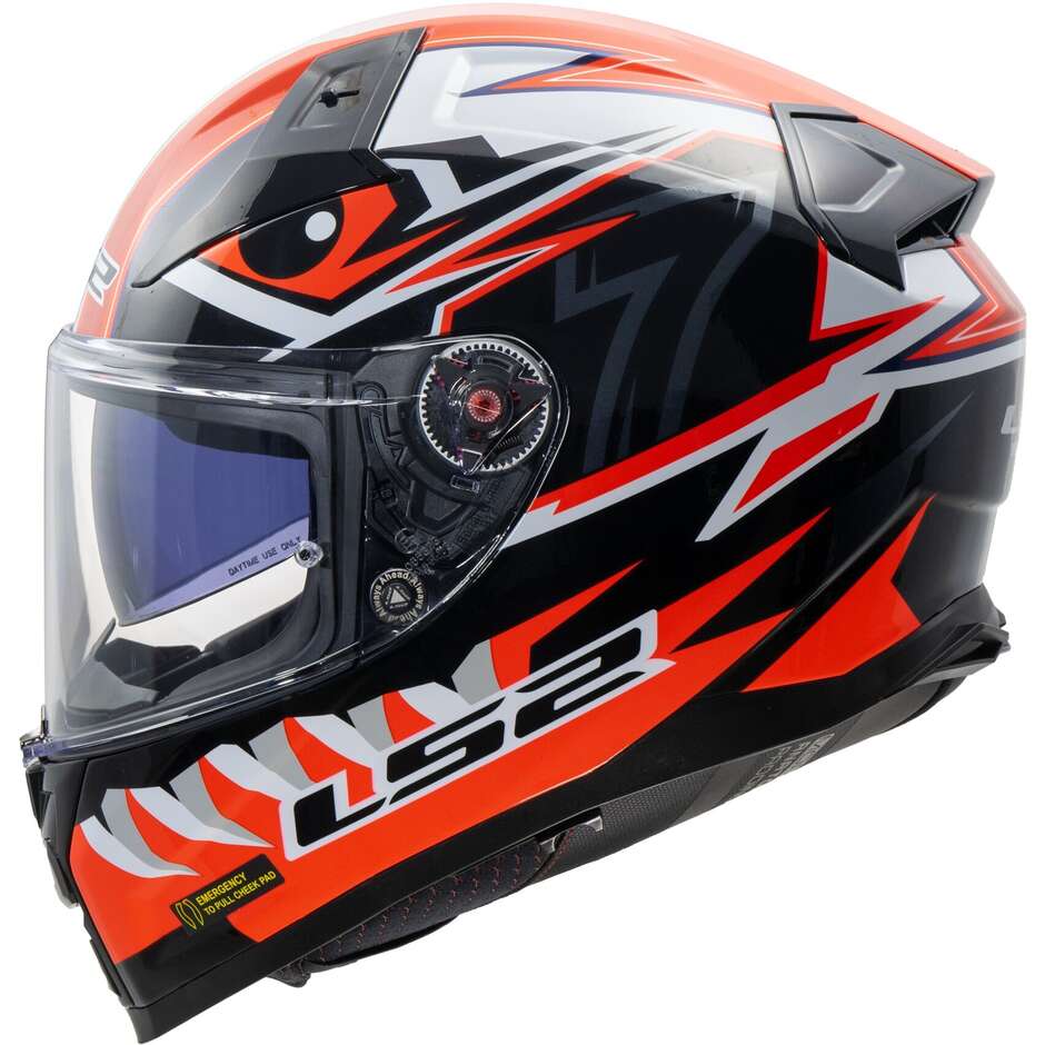 Casco Integrale Ls2 VECTOR 2 FF811 BUNTRI Gloss Black Red