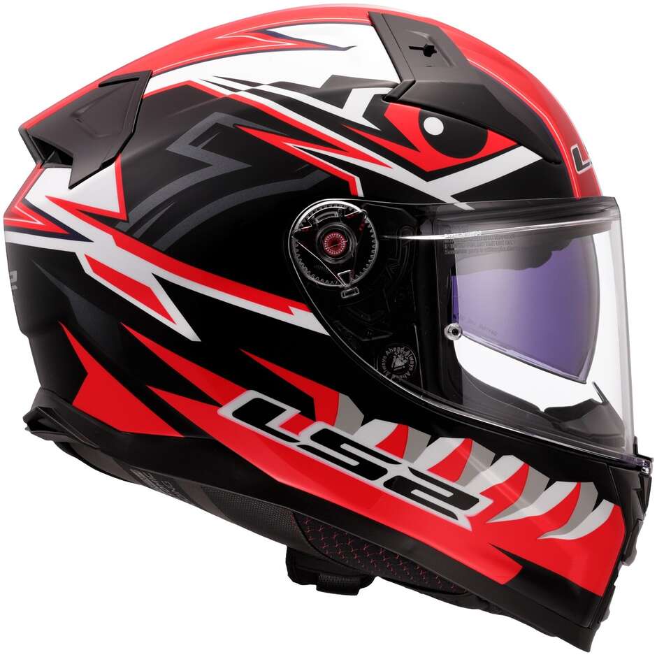 Casco Integrale Ls2 VECTOR 2 FF811 BUNTRI Gloss Black Red