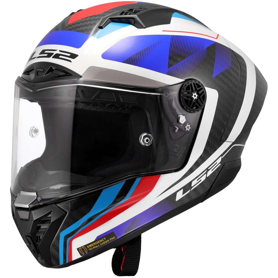Casco Integrale LS2 THUNDER GP AERO FF805 RAUTE Gloss Blue Red