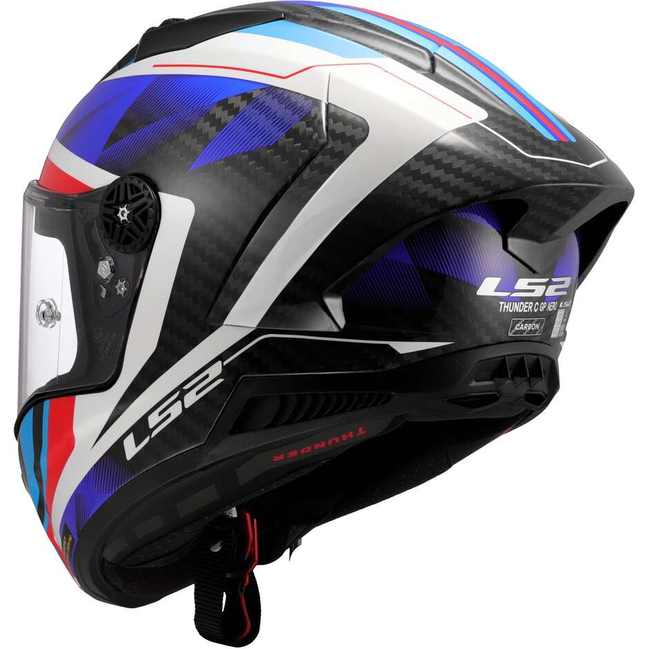 Casco Integrale LS2 THUNDER GP AERO FF805 RAUTE Gloss Blue Red