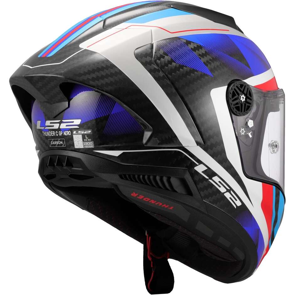 Casco Integrale LS2 THUNDER GP AERO FF805 RAUTE Gloss Blue Red