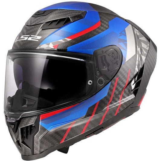 Casco Integrale LS2 DRAGON FF807 TRAX Gloss Blue Red