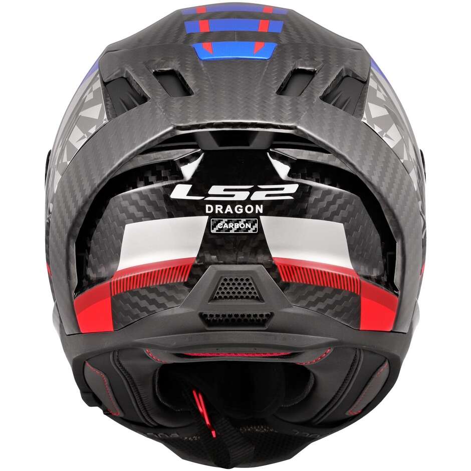 Casco Integrale LS2 DRAGON FF807 TRAX Gloss Blue Red
