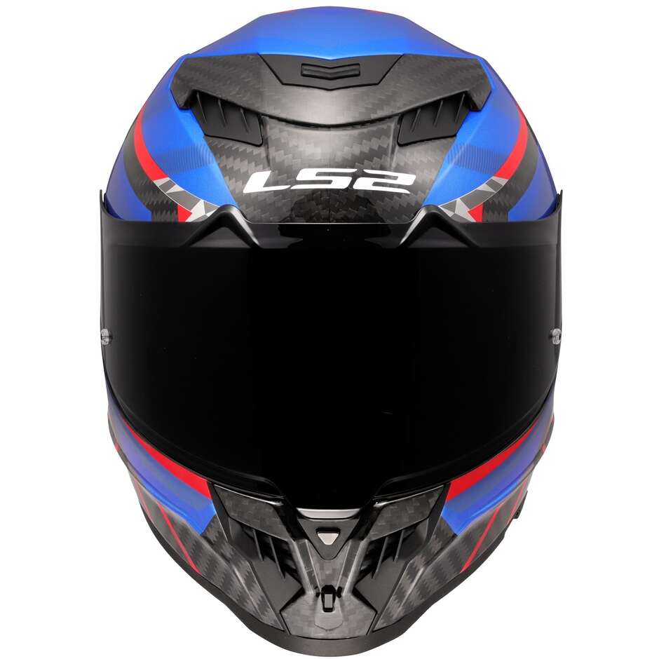 Casco Integrale LS2 DRAGON FF807 TRAX Gloss Blue Red