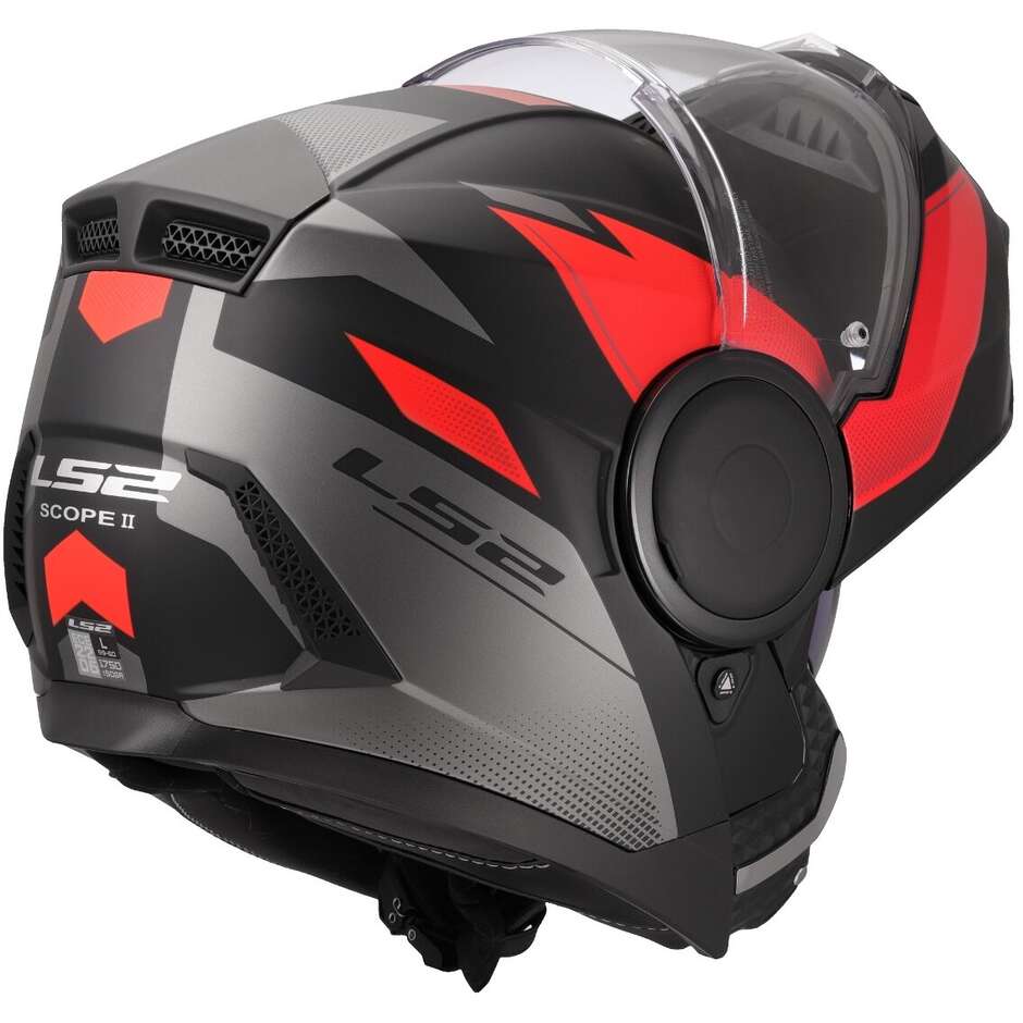 Casco Modulare LS2 FF902 Scope II Duria Black Red-06