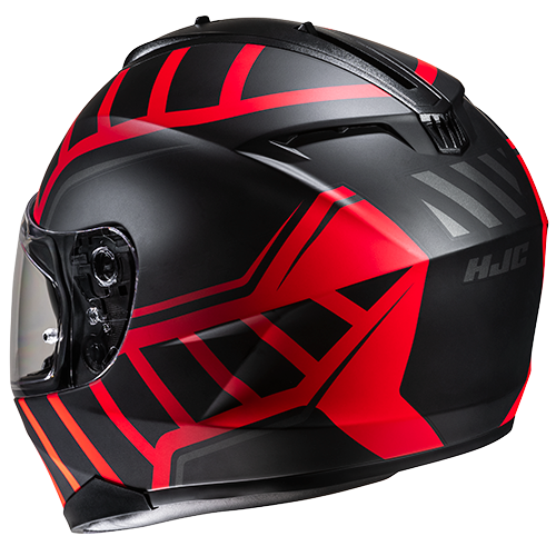 Casco Integrale HJC C70N HOLT MC1SF Rosso e Nero Opaco