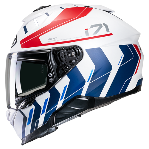 Casco Integrale HJC i71 SIMO MC21SF Bianco Rosso Blu Opaco