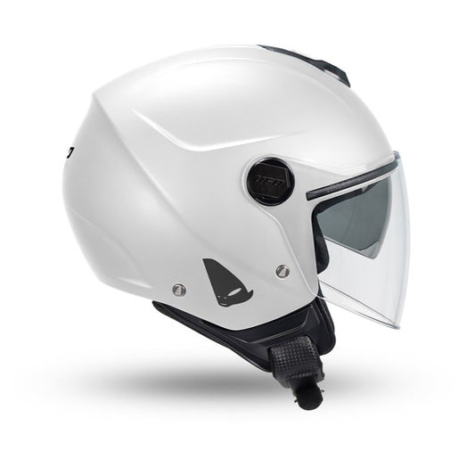 Casco Jet Ufo Plast Nixie Bianco Lucido