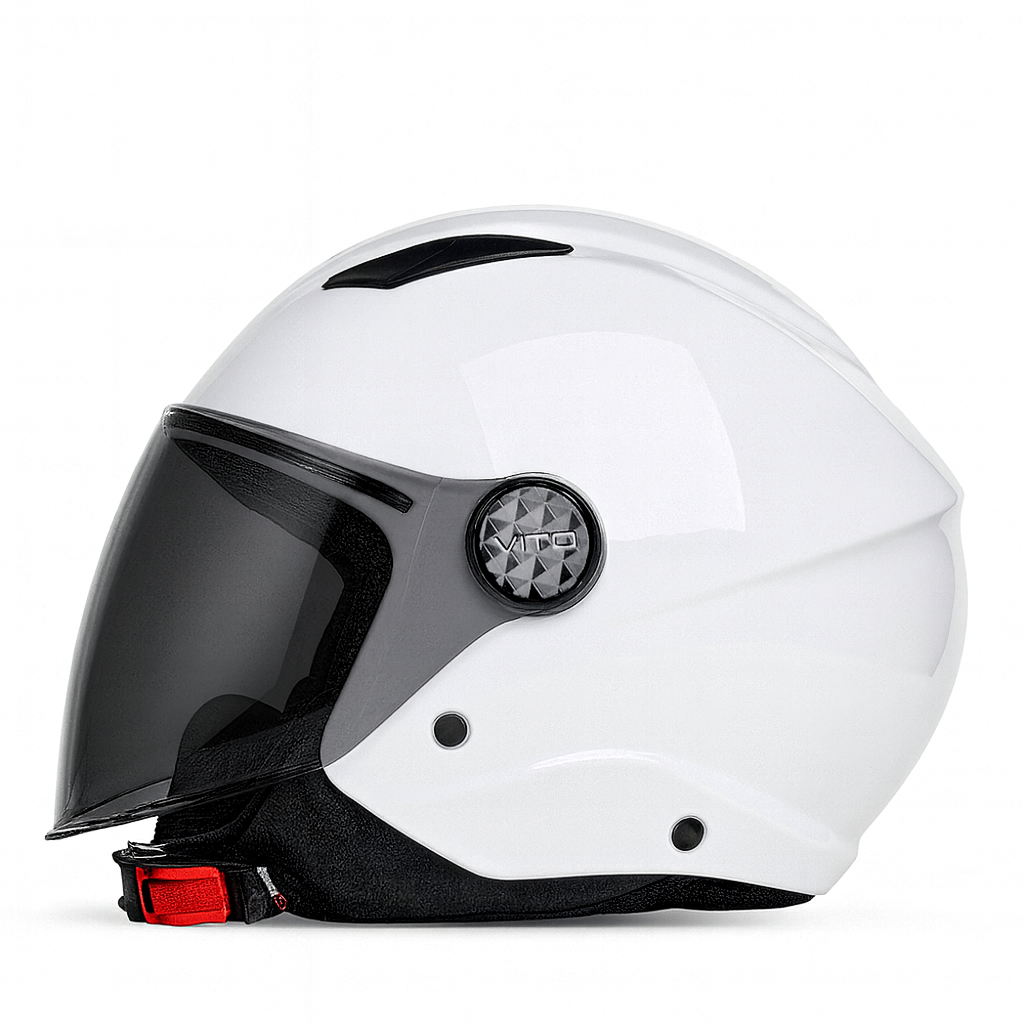 Visiera Oscurata Smoke Vito Helmets Long Per Caschi Moda/Uno/Lavori/Sarenta/Moda Bimbo