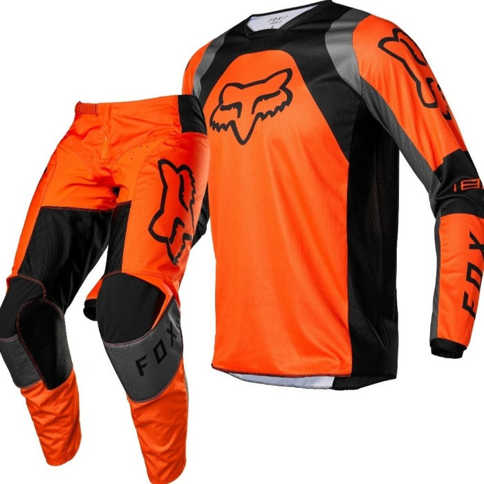 Completo Motocross Fox Racing 180 Lux Orange Fluo (Magl. S Pant