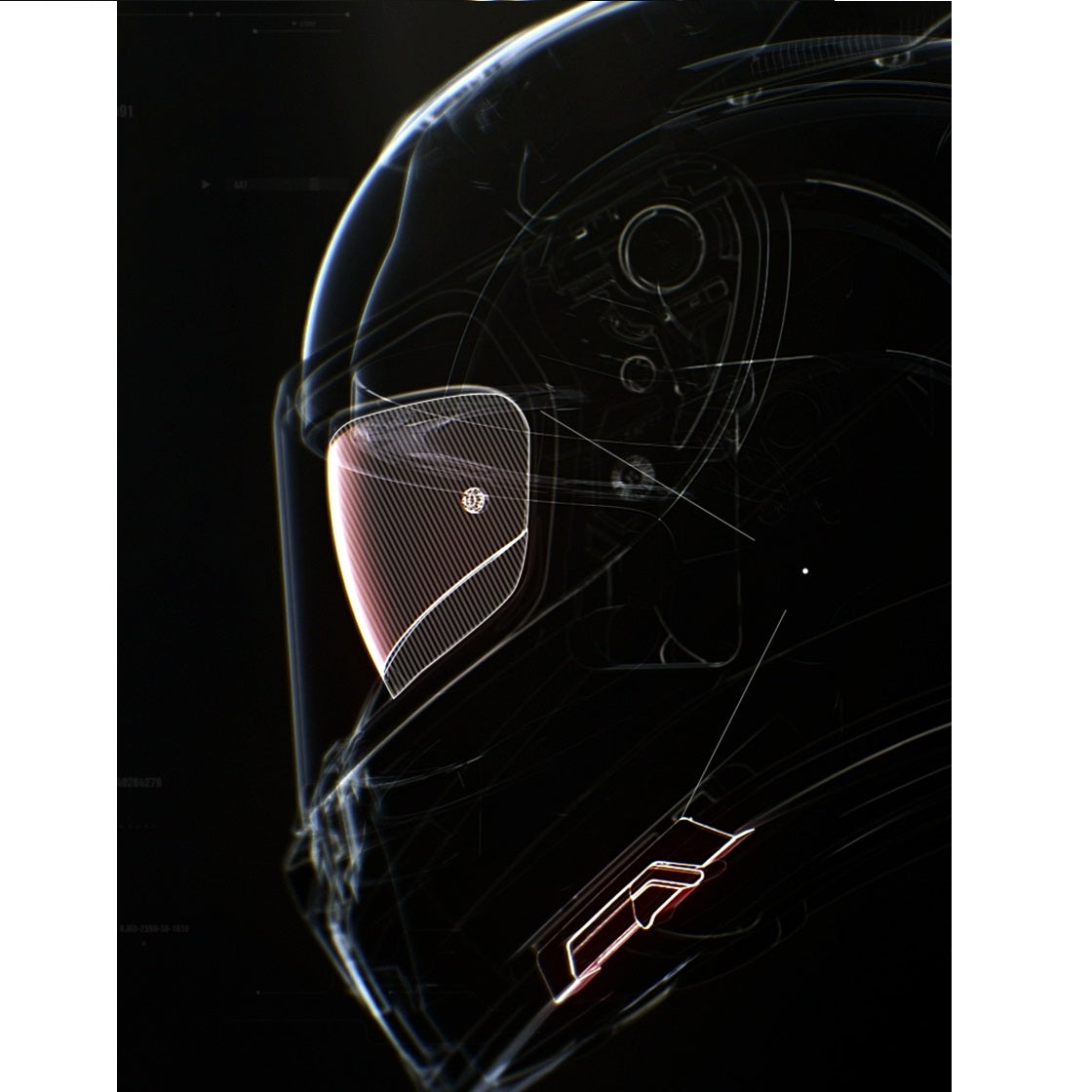 Casco Modulare HJC i90 Syrex MC1 Rosso / Nero Opaco