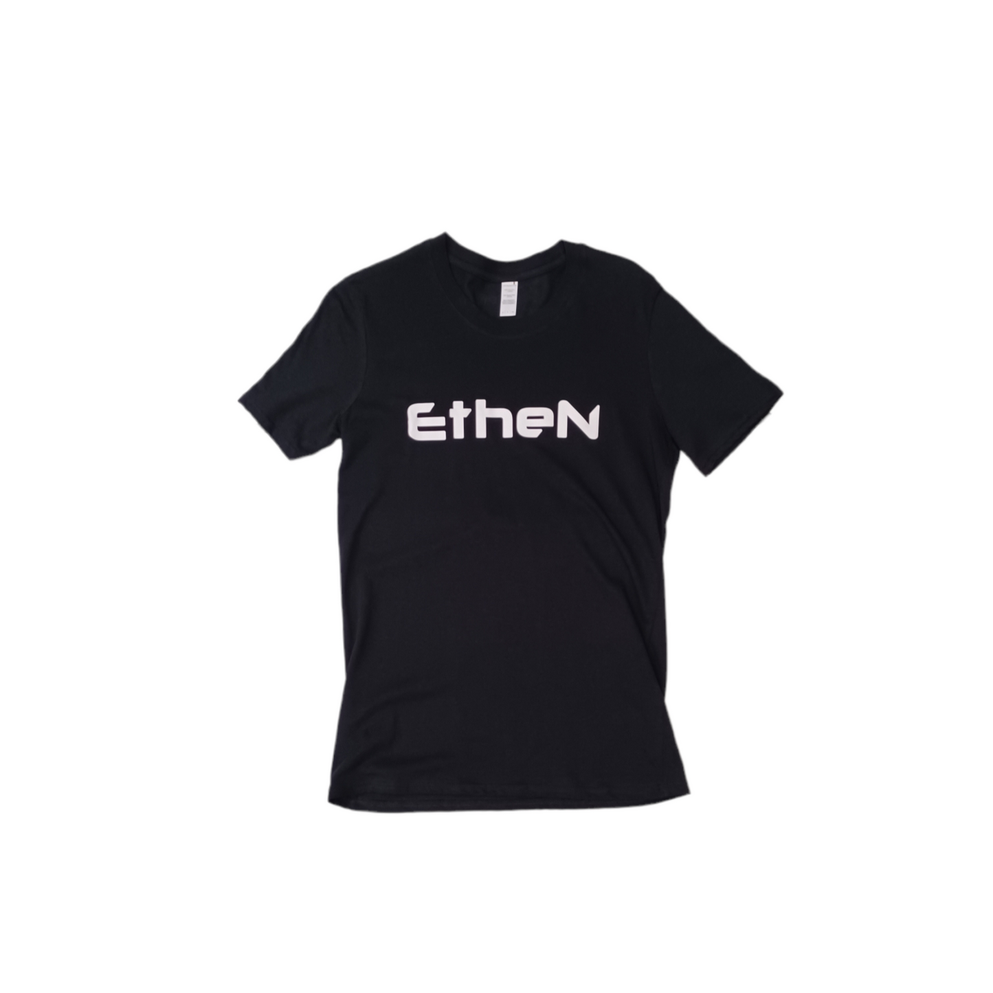 T-Shirt Ethen Nera Logo Bianco