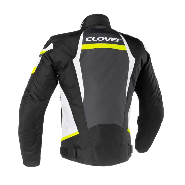 Giacca Moto Clover Airblade 3 Jacket Giallo Nero Bianco