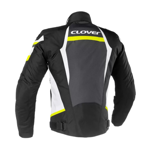 Giacca Moto Clover Airblade 3 Jacket Giallo Nero Bianco
