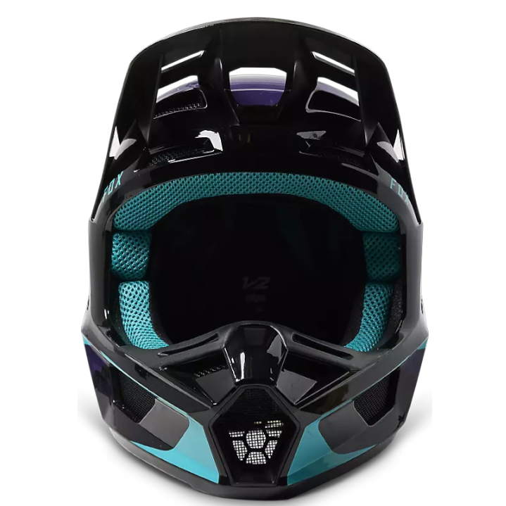 Casco Motocross Fox Racing V2 Vizen Black/Purple
