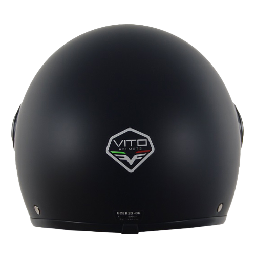 Casco Jet Vito Loreto Nero Opaco