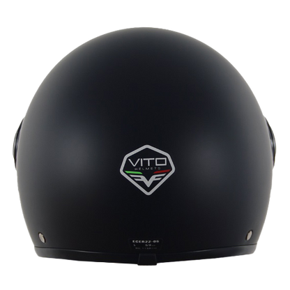 Casco Jet Vito Loreto Nero Opaco