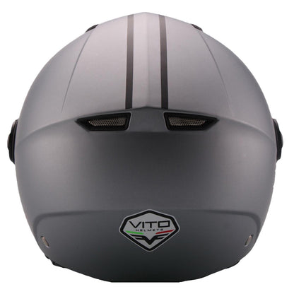 Casco Jet Vito Helmets Moda Matt Grey