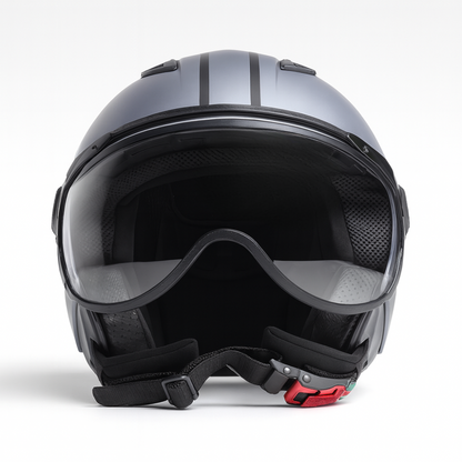 Casco Jet Vito Helmets Moda Matt Grey