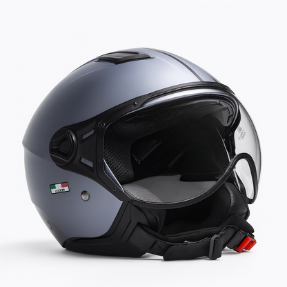 Casco Jet Vito Helmets Moda Matt Grey